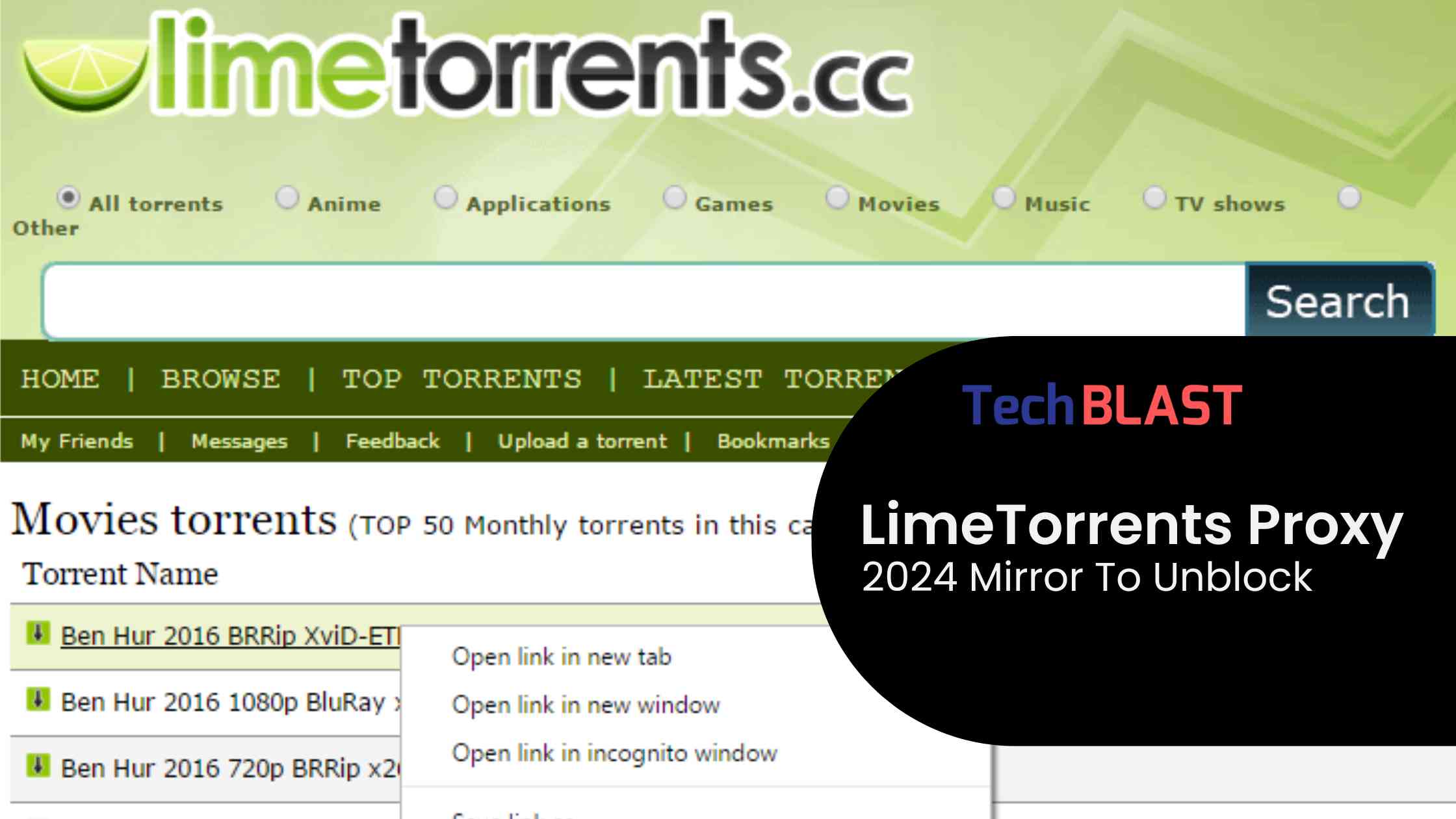 limetorrents-proxy-techblast