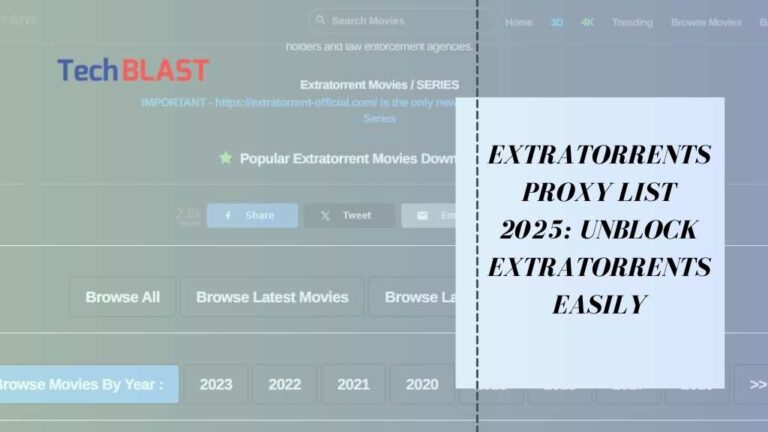 ExtraTorrents Proxy List 2025: Unblock ExtraTorrents Easily
